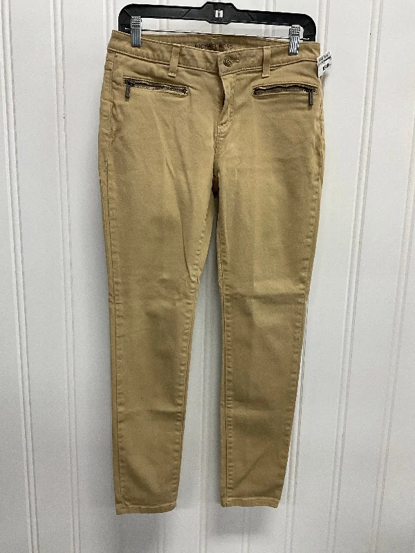 Fashionable Men's JeansJeans Designer By Michael Kors In Tan, Size: 4