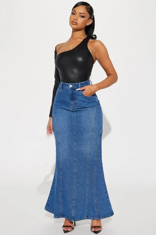 New Arrival Men's JeansWOMEN FASHION DENIM MAXI SKIRTS