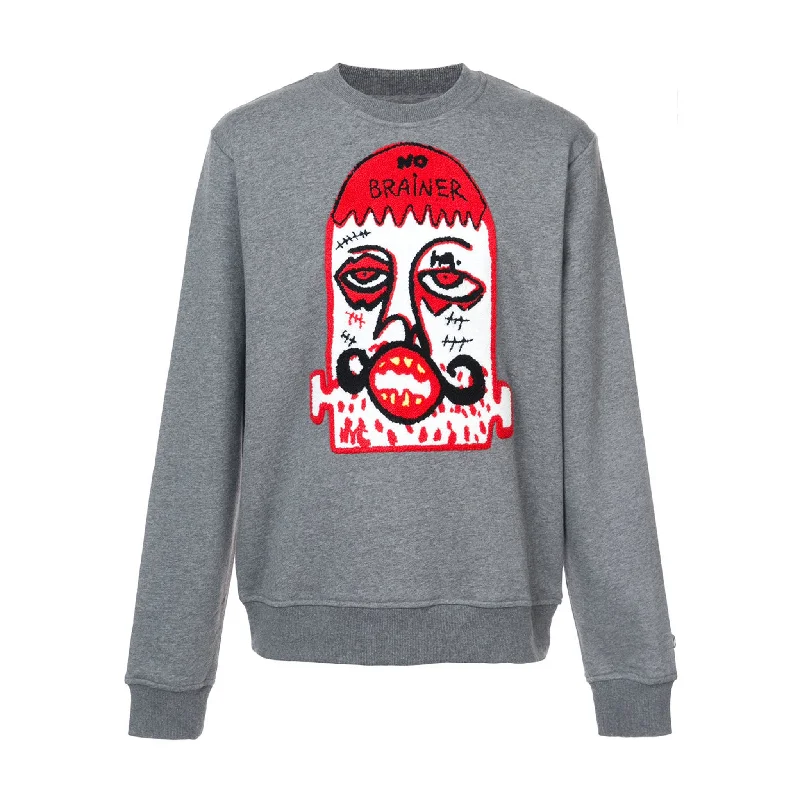 Men's Shirts with Plaid PatternsNO BRAINER CREWNECK