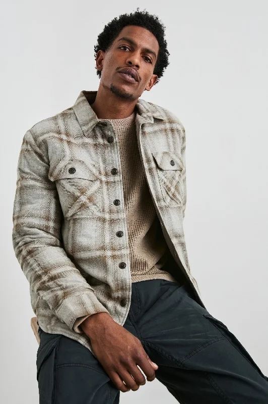 Weather-Resistant Men's CoatsWORTHING JACKET - MATCHBOOK MOTH